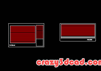 Embedded air-conditioning CAD drawings and details